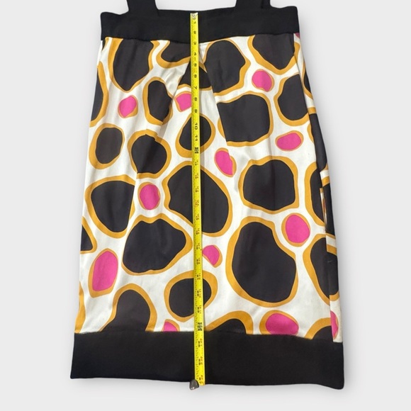 Diane Von Furstenberg Silk Sz 8 Bubble Hem Mod MCM pockets cocktail loud dress - Picture 7 of 16